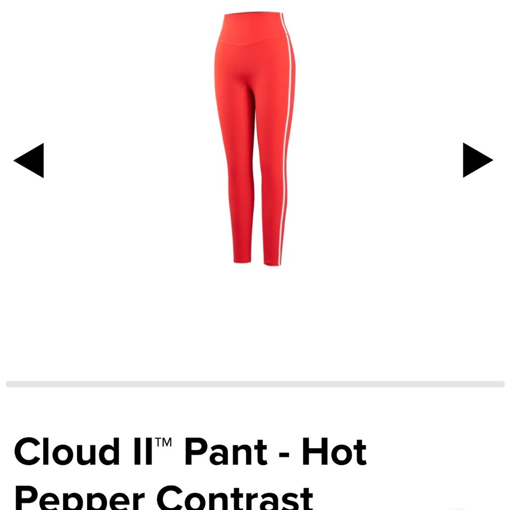 Cloud II Women's Hot Pepper Contrast Leggings